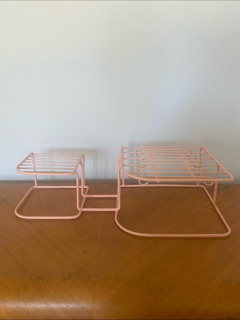 Rubbermaid Pink Vintage Two-Tier Shelf Organizer